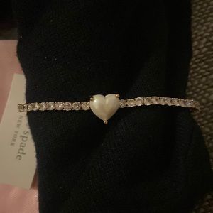 Kate Spade Pearl & CZ Tennis Bracelet NWT